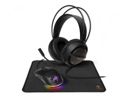 Deltaco Gaming Mice & Accessories|3 in 1 Gaming Kit with Headset, Mouse, Mousepad - GAM-131