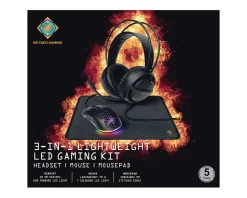 Deltaco Gaming Mice & Accessories|3 in 1 Gaming Kit with Headset, Mouse, Mousepad - GAM-131