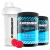 X-Gamer Drinks & Energy|2 x 600g X-Tubz Bluenitro - 60 Servings + Shaker
