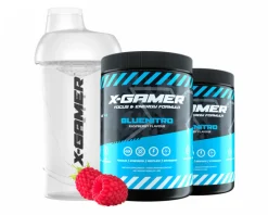 X-Gamer Drinks & Energy|2 x 600g X-Tubz Bluenitro - 60 Servings + Shaker