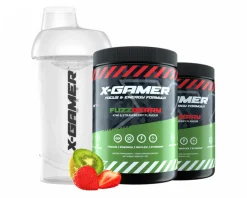 X-Gamer Drinks & Energy|2 x 600g X-Tubz FuzzBerry - 60 Servings + Shaker