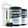 X-Gamer Drinks & Energy|2 x 600g X-Tubz HOFFA Black Metal Berry- 60 Servings + Shaker