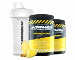 X-Gamer Drinks & Energy|2 x 600g X-Tubz Powacrush - 60 Servings + Shaker