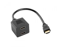 Lanberg Cables & Adapters|Adapter HDMI-AM to HDMI-AF x2 Splitter 20 cm