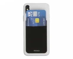 Deltaco Miscellaneous|Shell & Screen Protector|Adhesive Card Holder - Black