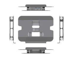 j5create Cables & Adapters|Adjustable Laptop Stand in Aluminum with 4K USB-C Mini Docking Station