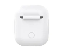 Deltaco Shell & Screen Protector|AirPods Protective Silicone Case White