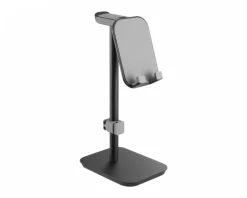 MaxMount Phone Holders|Headsets & Audio|Aluminum Headphone Stand with Tiltable Phone Holder - Black