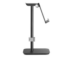 MaxMount Phone Holders|Headsets & Audio|Aluminum Headphone Stand with Tiltable Phone Holder - Black