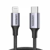 UGREEN Cables & Adapters For Mobile|Aluminum Shell Braided USB-C to Lightning Cable 1m - Black