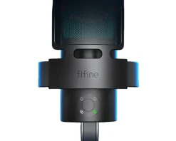 Fifine Headsets & Audio|AMPLIGAME A8 Plus RGB USB Microphone with 4 Polar Patterns (PC/PS4/PS5) - Black