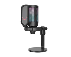 Fifine Streaming & Recording|Headsets & Audio|AMPLIGAME A6 USB Gaming Microphone RGB (PC/PS4/PS5) - Black