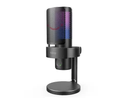 Fifine Headsets & Audio|AMPLIGAME A9 USB Gaming Microphone RGB - Black