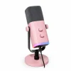Fifine Headsets & Audio|AMPLIGAME AM8 RGB USB/XLR Microphone - Dynamic Mic - Pink