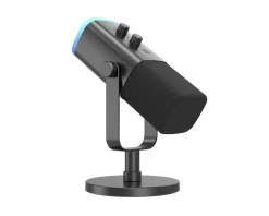 Fifine Headsets & Audio|AMPLIGAME AM8 RGB USB/XLR Microphone - Dynamic Mic - Black