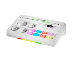 Fifine Streaming & Recording|AmpliGame SC8 Audio Mixer - White