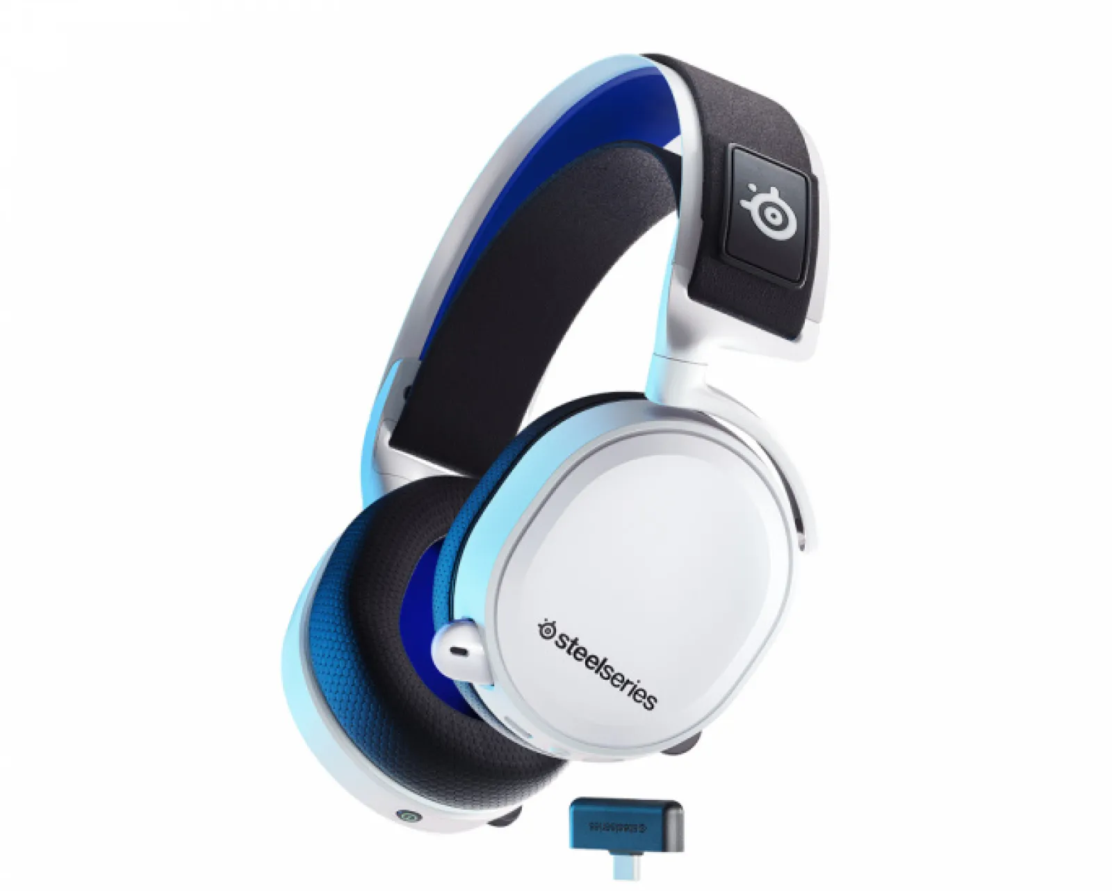 SteelSeries Playstation|Headsets & Audio|Arctis 7P+ Wireless Gaming Headset - White/Blue