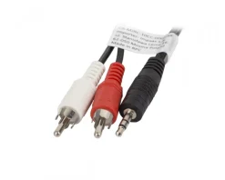 Lanberg Cables & Adapters|Audio Cable 3.5mm to 2xRCA (5 Meter) Black
