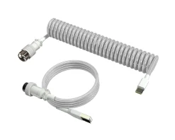 MaxCustom Cables & Adapters|Aviator Coiled Cable USB-C - White