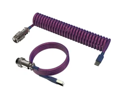 MaxCustom Cables & Adapters|Aviator Coiled Cable USB-C - Purple