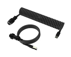 MaxCustom Cables & Adapters|Aviator Coiled Cable USB-C - Black