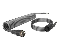 MaxCustom Cables & Adapters|Aviator Coiled Cable USB-C - Grey