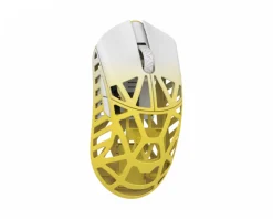 WLMouse Mice & Accessories|BEAST X Max Wireless Gaming Mouse - White/Yellow [TTC Nihil]