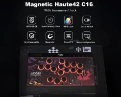 Haute42 Playstation|C16 Arcade Controller - Black