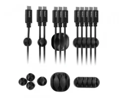 DESIRE2 Cables & Adapters|Cable Clips Tidy 10-pack Black