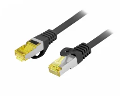 Lanberg Cables & Adapters|CAT.6A S/FTP LSZH CU - Ethernet cable - Black - 1 Meter