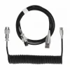 MaxCustom Cables & Adapters|Coiled Cable USB-C - Black