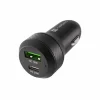 Natec Cables & Adapters For Mobile|Cables & Adapters|Coney Car Charger - 1x USB-A 1x USB-C 48W PD 3.0 - Black