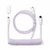 Keychron Cables & Adapters|Custom Coiled Aviator Cable USB-C - Light Purple