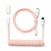 Keychron Cables & Adapters|Custom Coiled Aviator Cable USB-C - Light Pink