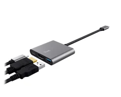 Trust Cables & Adapters|Dalyx 3-in-1 USB-C Adapter