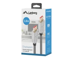 Lanberg Cables & Adapters|DisplayPort 1.4 Cable 20 PIN 4K/8K (1.8 Meter)