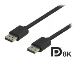 Deltaco Cables & Adapters|DisplayPort Cable 8K Black (1.5m)