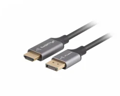 Lanberg Cables & Adapters|DisplayPort to HDMI Cable 4K Black - 1.8m