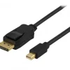 Deltaco Cables & Adapters|DisplayPort to Mini Displayport Cable 1m - Svart