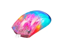 Deltaco Gaming Mice & Accessories|DM330 Transparent RGB Gaming Mouse