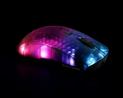Deltaco Gaming Mice & Accessories|DM320 Wireless Semi-Transparent RGB Gaming Mouse - Black