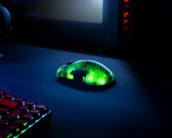 Deltaco Gaming Mice & Accessories|DM320 Wireless Semi-Transparent RGB Gaming Mouse - Black