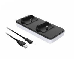 Subsonic Playstation|Dual Charging Dock for PS5 Controller - White/Black