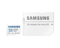 Samsung Storage Devices|EVO Plus microSDXC UHS-I U3 128GB & SD adapter - Flash Memory Card