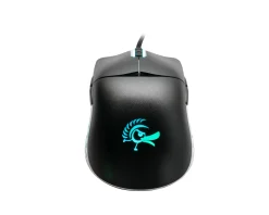 Ducky Mice & Accessories|Feather Black & White Ultralight Gaming Mouse - Huano Blue