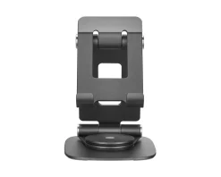 MaxMount Phone Holders|Foldable Aluminum Table and Phone Stand - Black