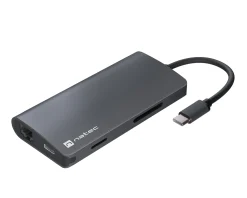 Natec Cables & Adapters|Fowler 2 USB Hub - USB-C Multiport Adapter 8 in 1 (100W)