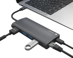 Natec Cables & Adapters|Fowler 2 USB Hub - USB-C Multiport Adapter 8 in 1 (100W)