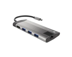 Natec Cables & Adapters|Fowler Plus Hub USB-C Multiport Adapter 8 in 1 - USB-hub