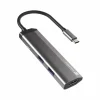 Natec Cables & Adapters|Fowler Slim Hub USB-C Multiport Adapter 4 in 1 - USB-hub